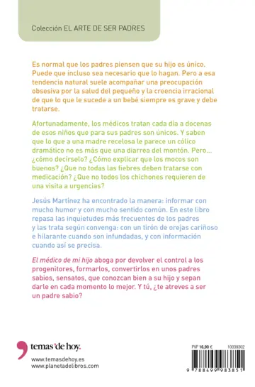 Contraportada El médico de mi hijo