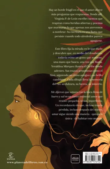 Contraportada Me dijeron que amara con la boca llena de barro y sal