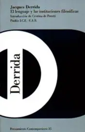 Portada El Lenguaje y las instituciones filosóficas