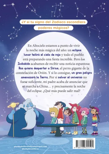 Contraportada Zodiakids 2. La luna de sangre
