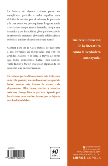 Contraportada Literatura a flor de piel