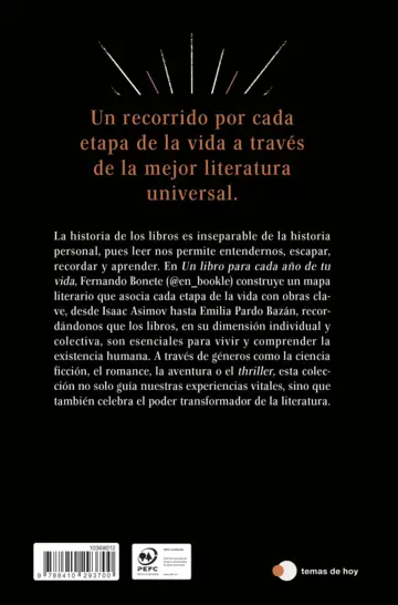 Contraportada Un libro para cada año de tu vida