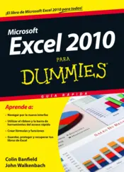 Portada Microsoft excel 2010 para Dummies