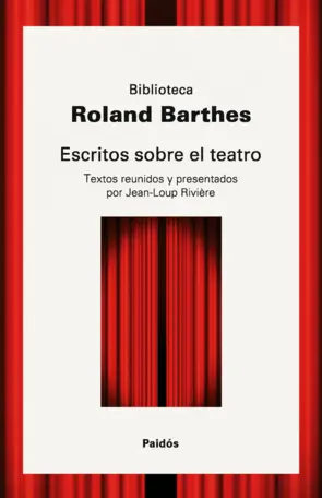 Portada Escritos sobre el teatro
