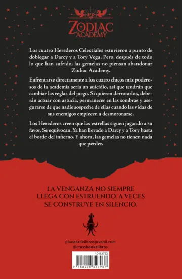 Contraportada Zodiac Academy 2. Despiadados.