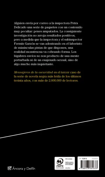 Contraportada Mensajeros de la oscuridad