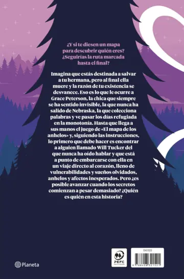 Contraportada El mapa de los anhelos (edición especial con cantos tintados)