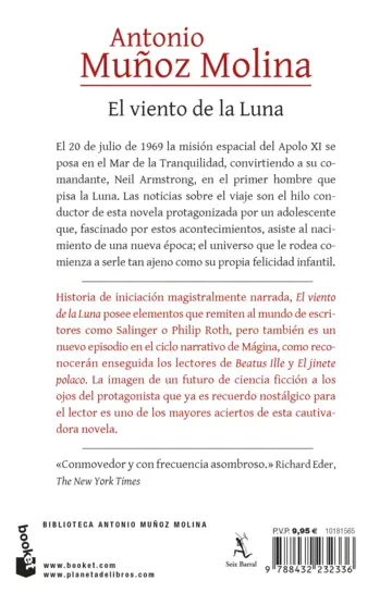 Contraportada El viento de la luna