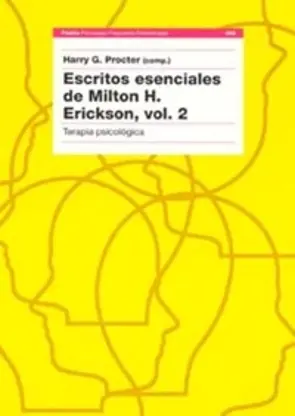 Portada Escritos esenciales de Milton H. Erickson  II