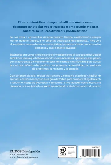 Contraportada El cerebro en reposo