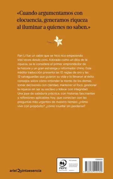 Contraportada Las reglas de oro para vivir y prosperar