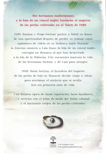 Contraportada Pasaje a Tahití