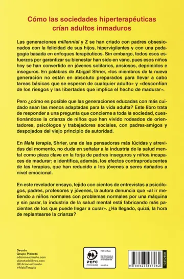 Contraportada Mala terapia