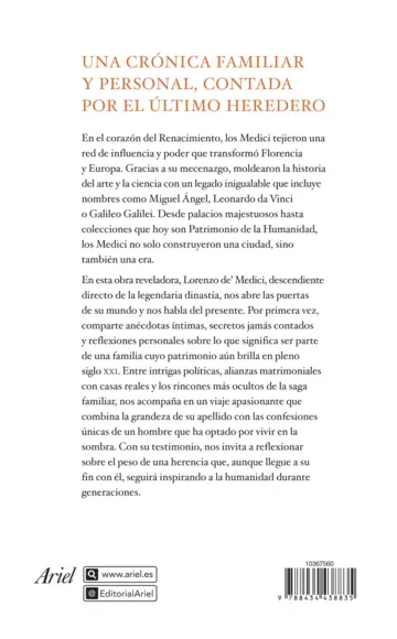 Contraportada Los Medici