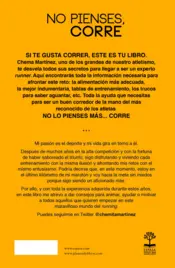 Miniatura contraportada No pienses, corre