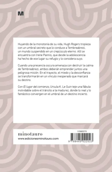 Contraportada El lugar del comienzo