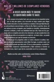 Miniatura contraportada Romper el círculo (It Ends with Us) Ed. Película