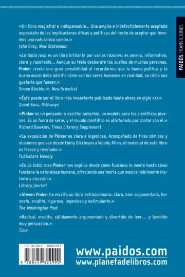 Contraportada La tabla rasa