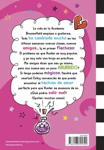 Contraportada Mi vida en el insti y otros desastres 2. Un hechizo de amor algo torpe