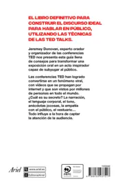 Miniatura contraportada El método TED para hablar en público
