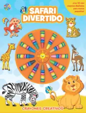 Portada Safari divertido crayones creativos