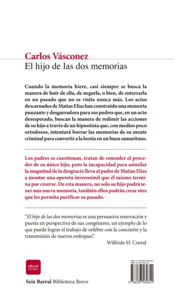 Contraportada El hijo de las dos memorias