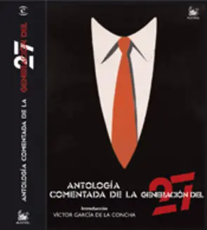 Portada Antología comentada de la geneción 27