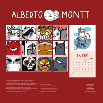 Contraportada Calendario Alberto Montt