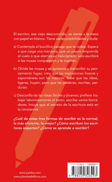 Contraportada Describir el escribir