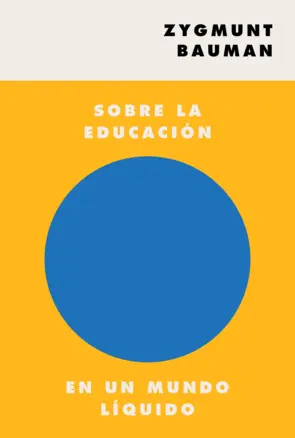 Portada Sobre la educación en un mundo líquido