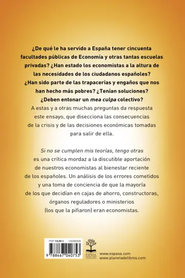 Contraportada Si no se cumplen mis teorías, tengo otras