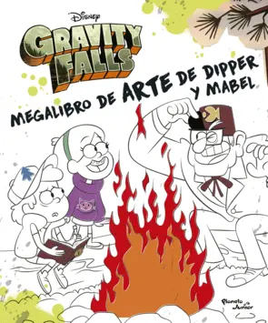 Portada Gravity falls. Megalibro de arte de Dipper y Mabel