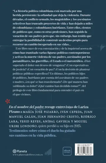 Contraportada En el nombre del padre