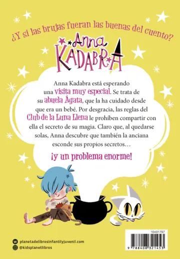 Contraportada Anna Kadabra 18. El ladrón de varitas