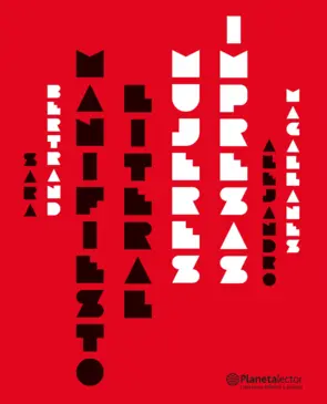 Portada Manifiesto literal: Mujeres impresas