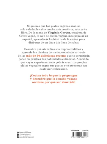 Contraportada Cocina vegana creativa