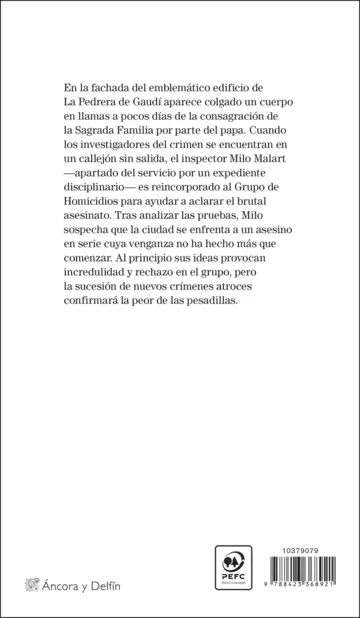 Contraportada El Verdugo de Gaudí