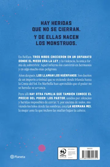 Contraportada Los Huérfanos