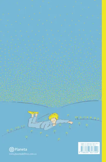 Contraportada El Principito. Edición de lujo.