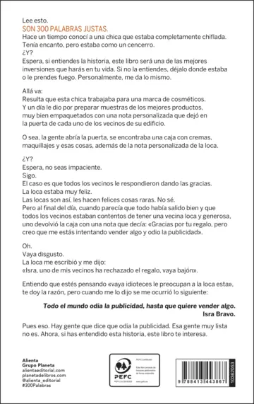 Contraportada 300 palabras