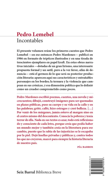 Contraportada Incontables