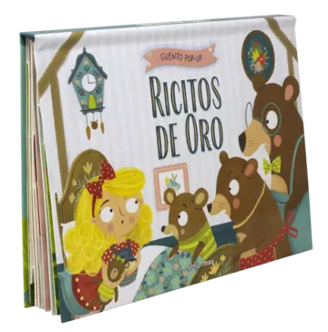 Portada Ricitos de Oro. Cuento pop-up