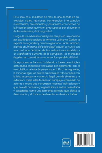 Contraportada Anatomía del poder ilegal