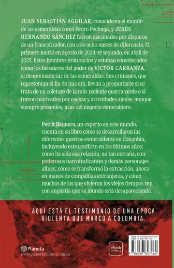 Contraportada Las guerras esmeralderas en Colombia