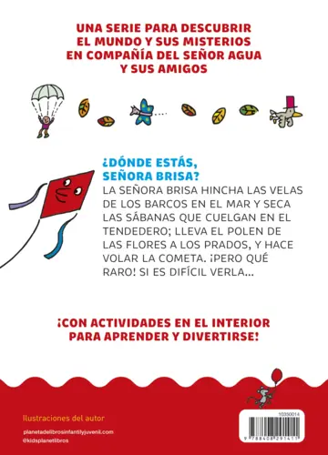 Contraportada El mundo del señor Agua 2. ¿Dónde estás, señora Brisa?