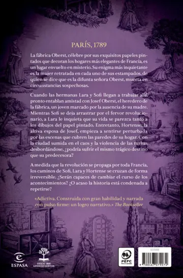 Contraportada La mujer del papel pintado