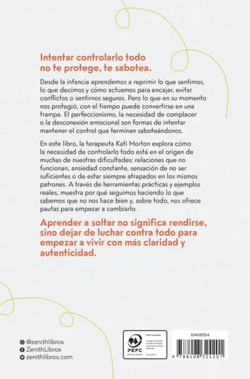 Contraportada Aprende a soltar