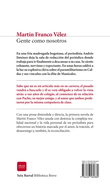 Contraportada Gente como nosotros