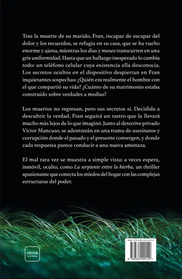 Contraportada La serpiente entre la hierba