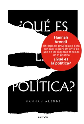 Portada ¿Qué es la política?